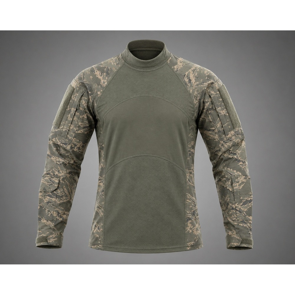 Massif Non-FR Combat Shirt ABU Digital Camo Tactical Military Mens Small USAF